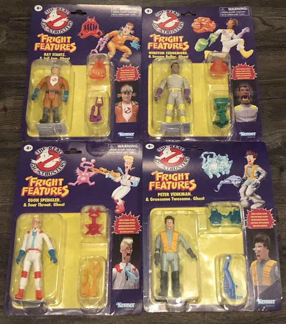 THE REAL GHOSTBUSTERS Fright Features 2024 Complete Set Of 4 Nib Kenner