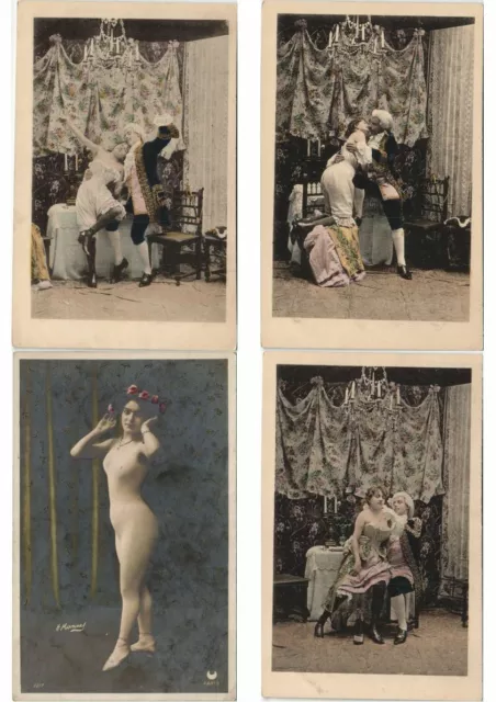 EROTIC GLAMOUR 27 Vintage Postcards Mostly Pre-1950 (L4040) 3