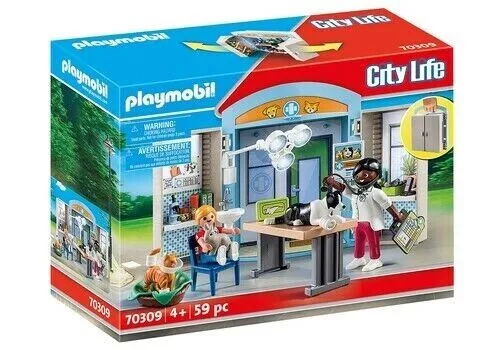 Playmobil City Life Vet Clinic Play Box