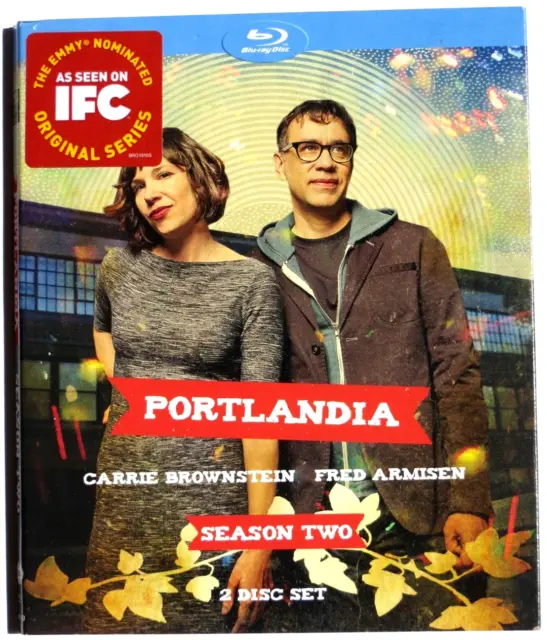 Portlandia: Season Two Blu-ray 2 Disc Set Brand New (Kristen Wiig, Eddie Vedder)