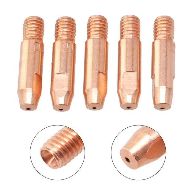 MIG - Kit 24 Ugelli E Punte Per Saldatore A Filo Continuo (Flux Core) - Compatibile Con Century FC90, Chicago Electric, Titanium EasyFlux 125 - Filetto M9