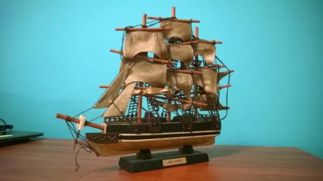 Old Vintage Model Sailing Ship "The RED JACKET"