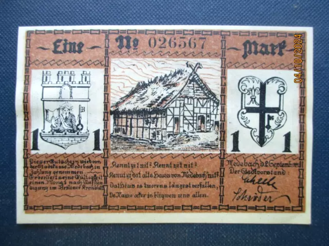 Germany , 1 Mark, Notgeld, banknote, 1921,#6