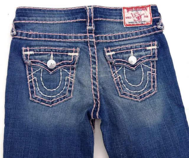 .True Religion GIRLS JULIE SUPER T with Iconic Super T Stitch Size 14 W25 L31