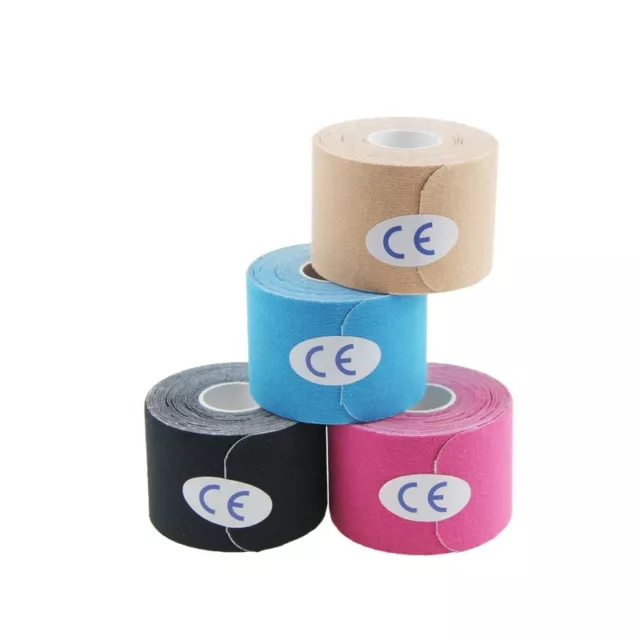 Kinesiology Sports Tape 5M Gym Physio Muscle Injury Support Waterproof Elastic