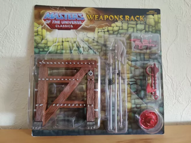 MOTUC Masters of the Universe Classics Weapon Rack neu OVP Castle Grayskull 3