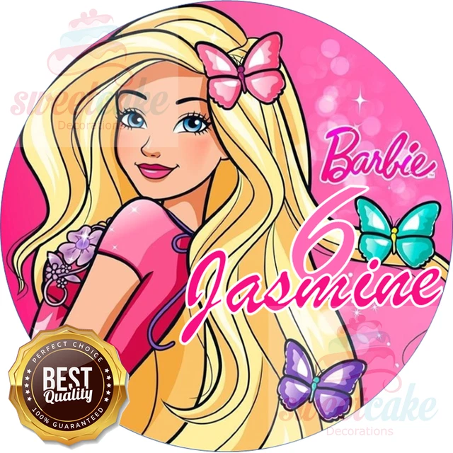 BARBIE Cake Topper | Personalised Edible Icing or Wafer Paper