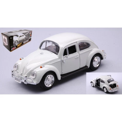 Volkswagen Coccinelle Beige 1966 – James Bond 007, Motormax 1/24, Réf 79851