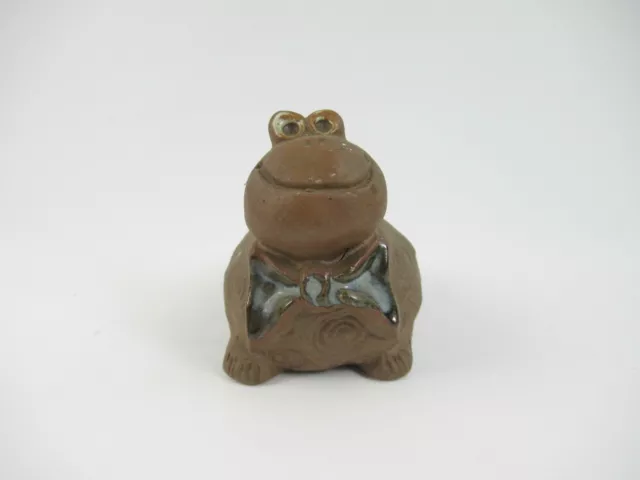 Vintage Turtle Handmade Lifelike Happy Turtle Paper Weight Figurine 2.5” GOOD