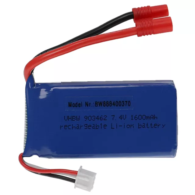 Vhbw Batterie compatible avec SM-3P connecteur pour modéle RC par