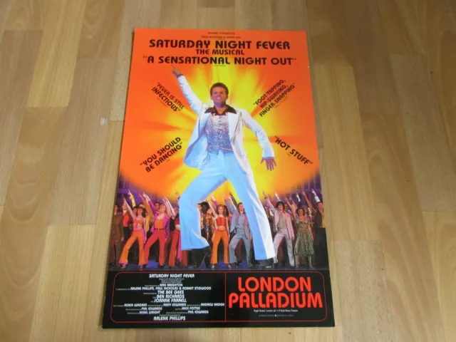 SATURDAY Night Fever the Musical Original LONDON Palladium Theatre Poster