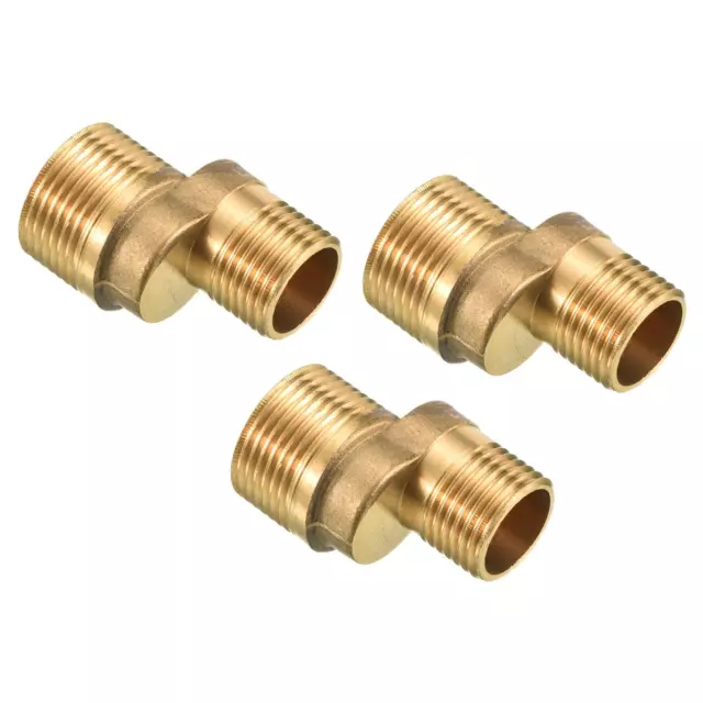 3Pcs Brass G1/2 to G3/4 Male Thread 41x34mm Claw Foot Bathtub Faucet Adapter