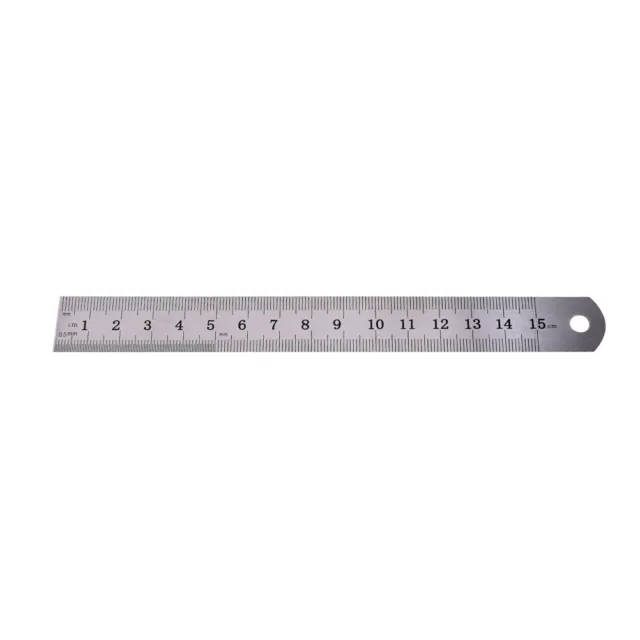 1PC Metric Rule Precision Double Sided Measuring Tool  15cm Metal Ruler.pj