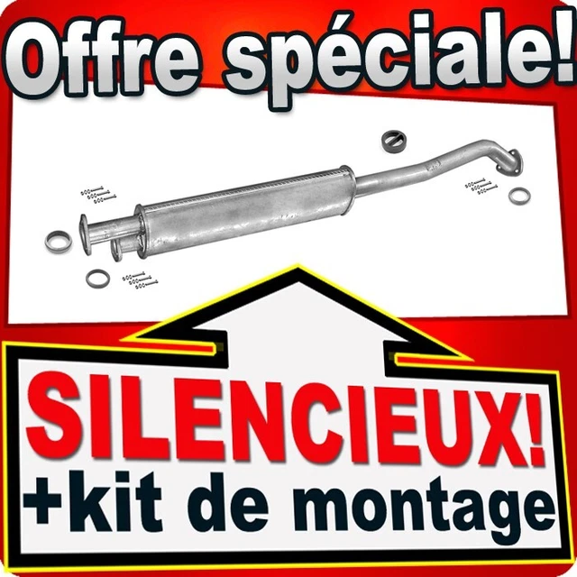 Silencieux Intermédiaire Pour Mitsubishi Carisma 1.6/1.8/1.9 D (1995-1999) - Neuf, Garantie 2 Ans