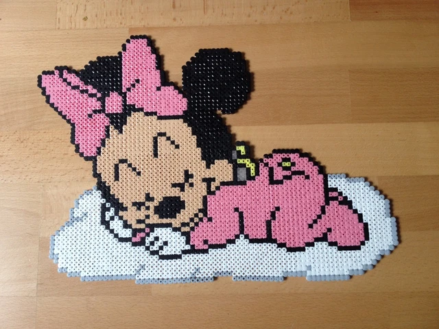 PIXEL ART / Perles A Repasser Baby Minnie Sur Son Nuage De Disney EUR ...