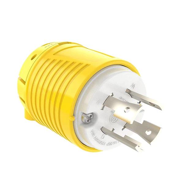 NEMA L14-30P Generator Plug Connector 30 Amp AC 125V/250V3 Pole 4 Wire Twist NEW
