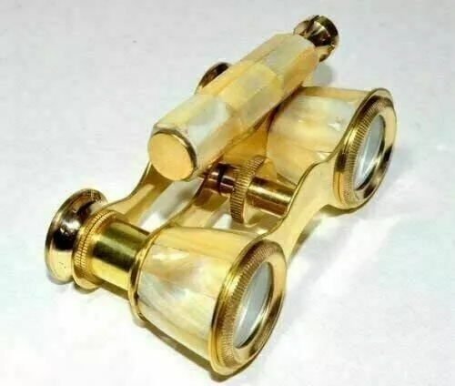 Nautical Antique Brass Binoculars Monocular Vintage Spyglass