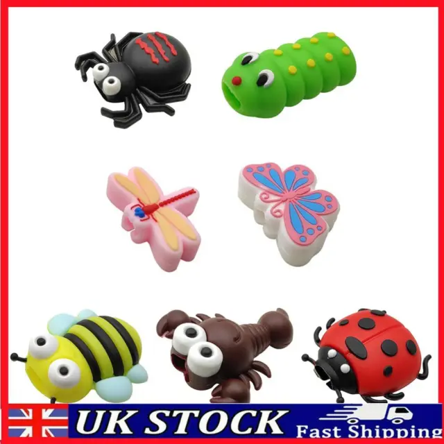 Cute Animal USB Data Cable Bites Protector Cord Wire Cable Winder Organizer