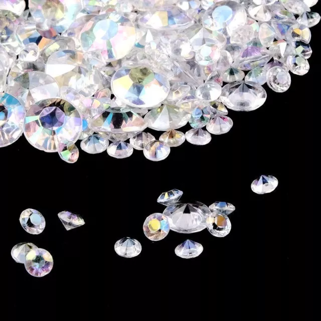 Acrylic Crystals Scatter Table Diamond Confetti Wedding Decoration Favor 2100Pcs