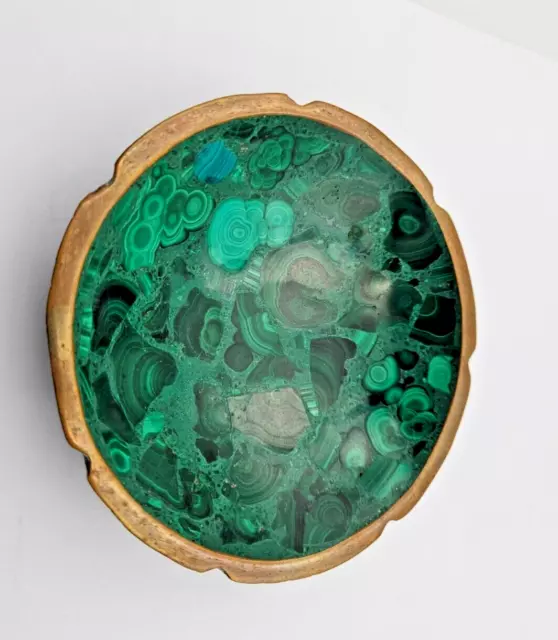 Coupelle  Vide Poche En  Malachite