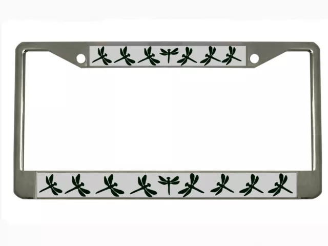 Dragon Butterfly Design Heavy Duty Metal Car License Plate Frame Auto Tag Holder