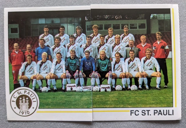 MANNSCHAFT FC ST. Pauli zweiteilig Panini Fussball 91 RAR ! EUR 4