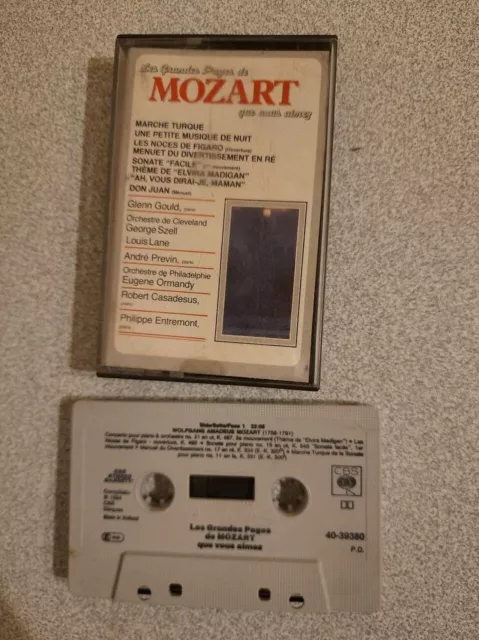 K7 Audio : Le Grandi Pagine Di Mozart Che Noi Aimez Bon Condizioni