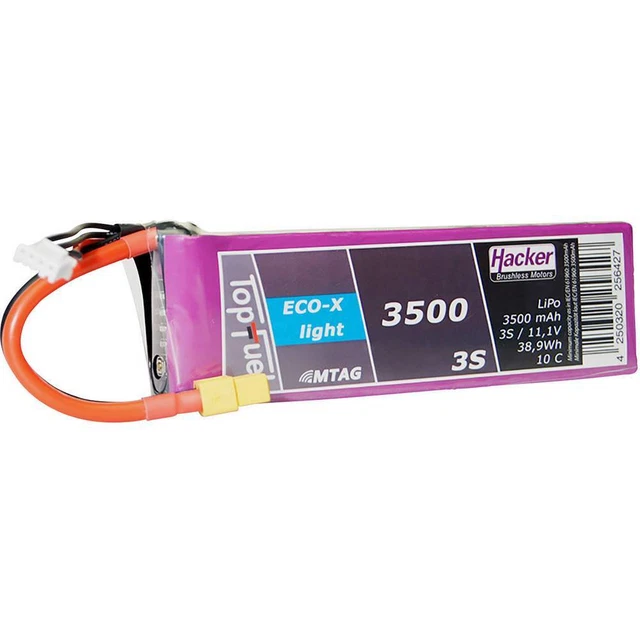 Hacker Pack de batterie (LiPo) 11.1 V 3500 mAh Nombre de cellules: 3 10 C