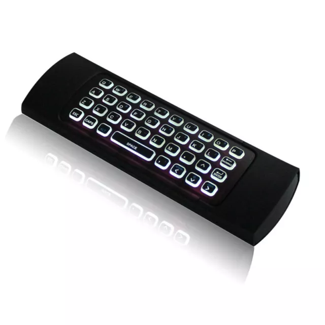 Aire Ratón Retroiluminado Teclado Inalámbrico Infrarrojo USB Control Remoto para