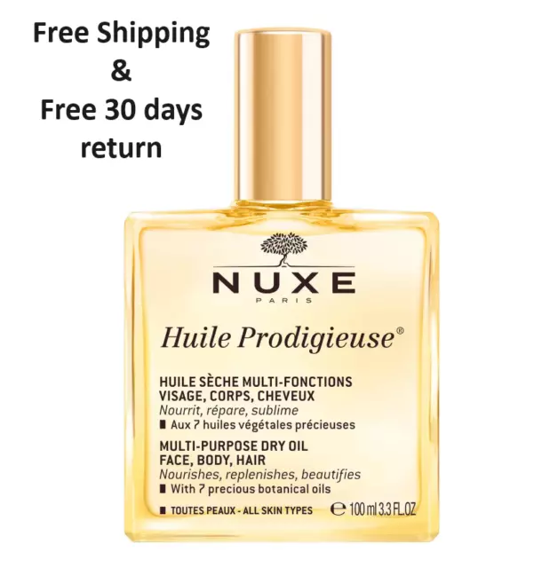 Nuxe Huile Prodigieuse Yellow Multi Purpose Dry Oil (100ml / 3.3 fl oz) * NEW *