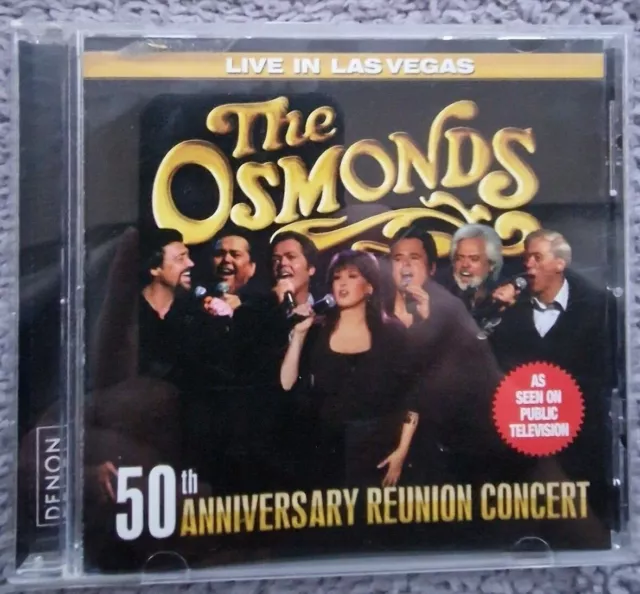 The Osmonds - Live in Las Vegas-50th Anniversary reunion concert **CD ALBUM**