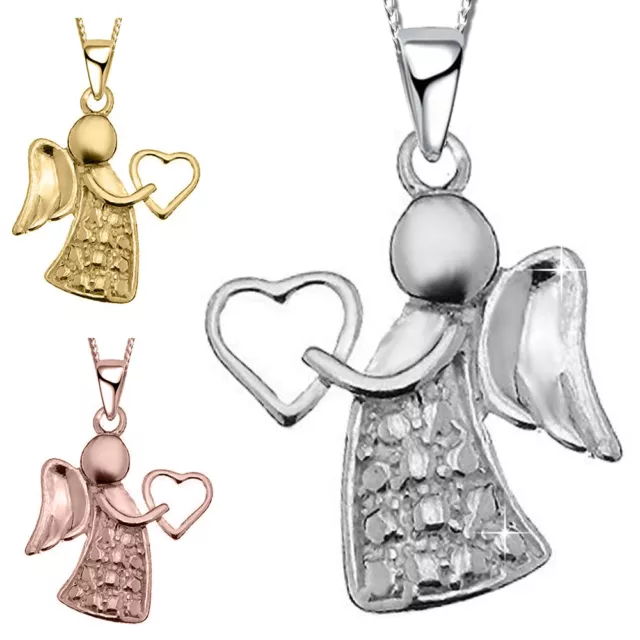 Halskette mit Anhänger Engel Schutzengel Silber 925er für Frauen für Mädchen