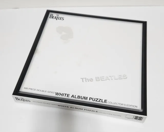 The Beatles Double Sided White Album 500 Pc Jigsaw Puzzle Collector's Edition
