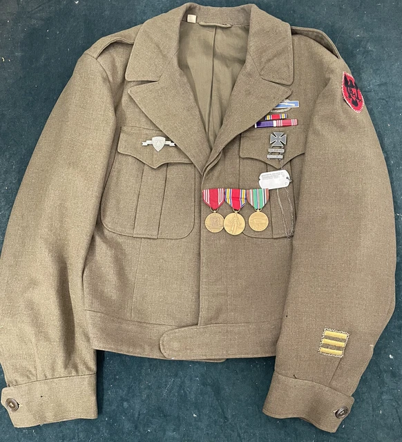 WW2 ORIGINAL NAMED 86th Division Uniform, Medals Dogtag, Rare 86th ETO