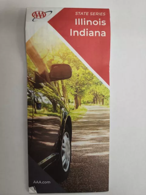 AAA Road Map of Illinois Indiana