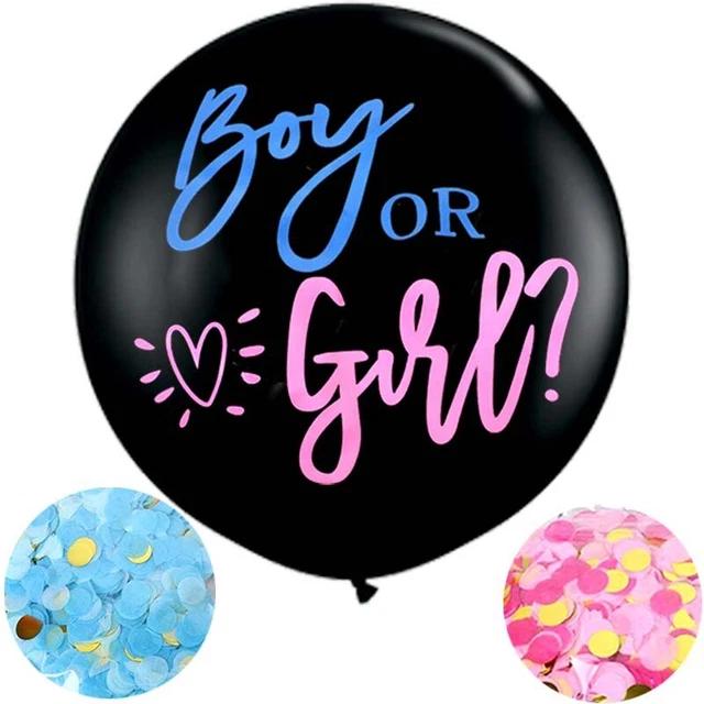 90cm XXL Ballon Gender Reveal Babyparty Girl Boy, Mädchen Junge