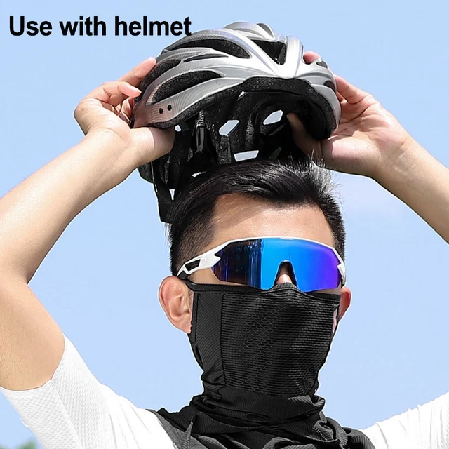 Coiffure visage isolé adapté au vélo et au ski en été