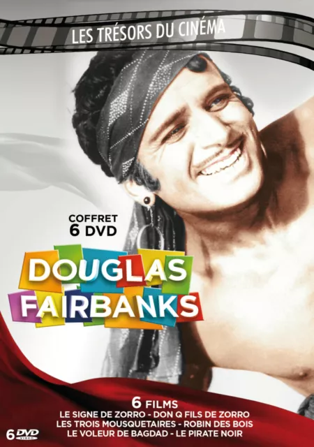 6 DVD Douglas Fairbanks - 6 Films : Zorro - 3 Mousquetaires - Robin des bois...