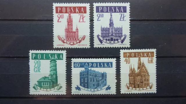 Polen 1958 / Kat. Fischer Nr. 901 - 905  Postfrisch / MNH (**)