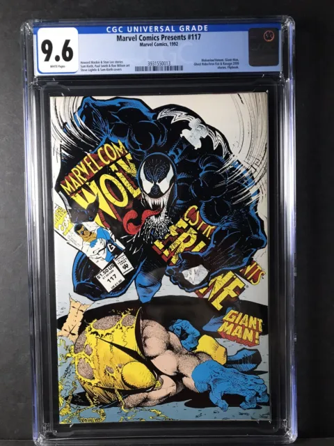 Marvel Comics Presents 117 CGC 9.6 White Marvel 1992 1st Wolverine Venom Team Up