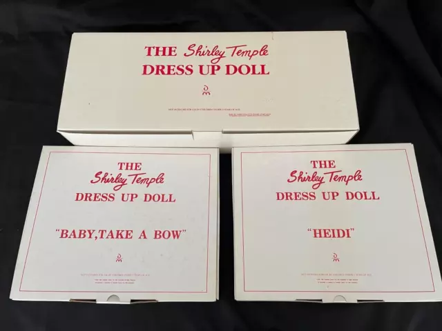 Shirley Temple Vtg. DANBURY MINT 1991 DRESS UP DOLL & 2 EXTRA OUTFITS HEIDI