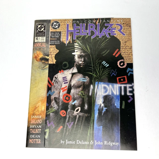 HellBlazer #2 1989 Annual #1 DC Comics John Constantine Delano Ridgway