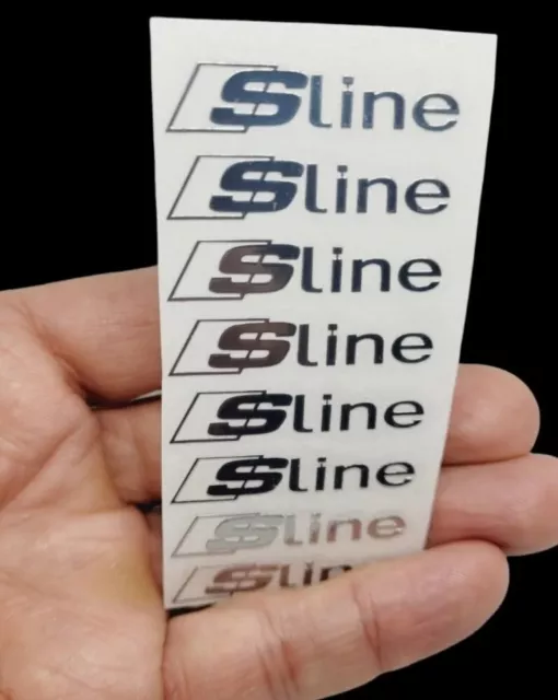 s line 2x Logo Aufkleber Audi sticker Schlüssel Cockpit metall Emblem innen