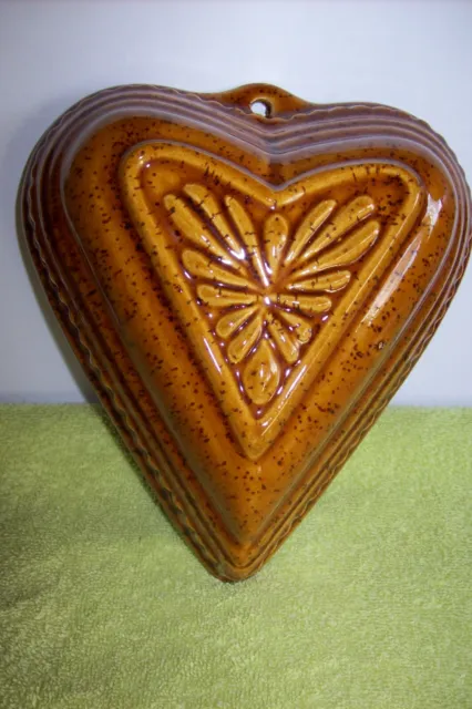 Form Herz Keramik braun *Retro*