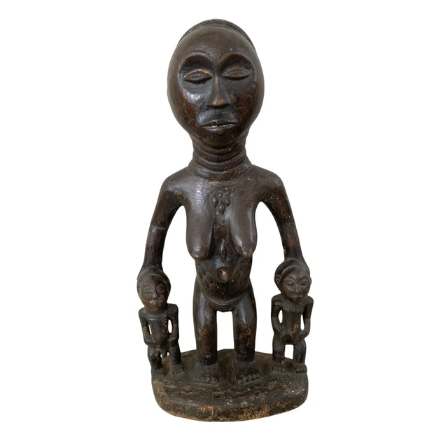 Antique Luba Baluba Tribe Figurine | Congo African Tribal Art | African Mask