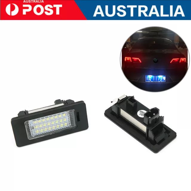 2x LED License Number Plate Light Lamps Canbus For BMW E90 E39 M5 E70 E71 X5 X6