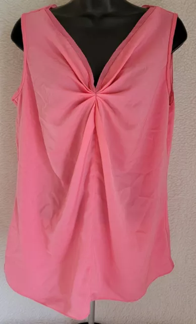 Worthington Shirt Top Blouse Size L Womens Pinkish Orange