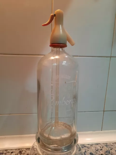 SIPHON LA RUMBERA  SODA colección MADRID  AGUA DE SELTZ botella cristal SIFON