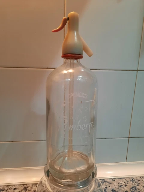 SIPHON LA RUMBERA  SODA colección MADRID  AGUA DE SELTZ botella cristal SIFON