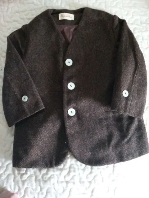 Vintage Elegant Heir Sz 3t Vintage Suit Coat. At least 60+ years old. Fair cond.